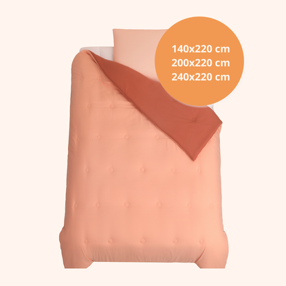 Nørd Berry Blush - Het hoesloos dekbed zonder overtrek |vaste hoes |wasbaar