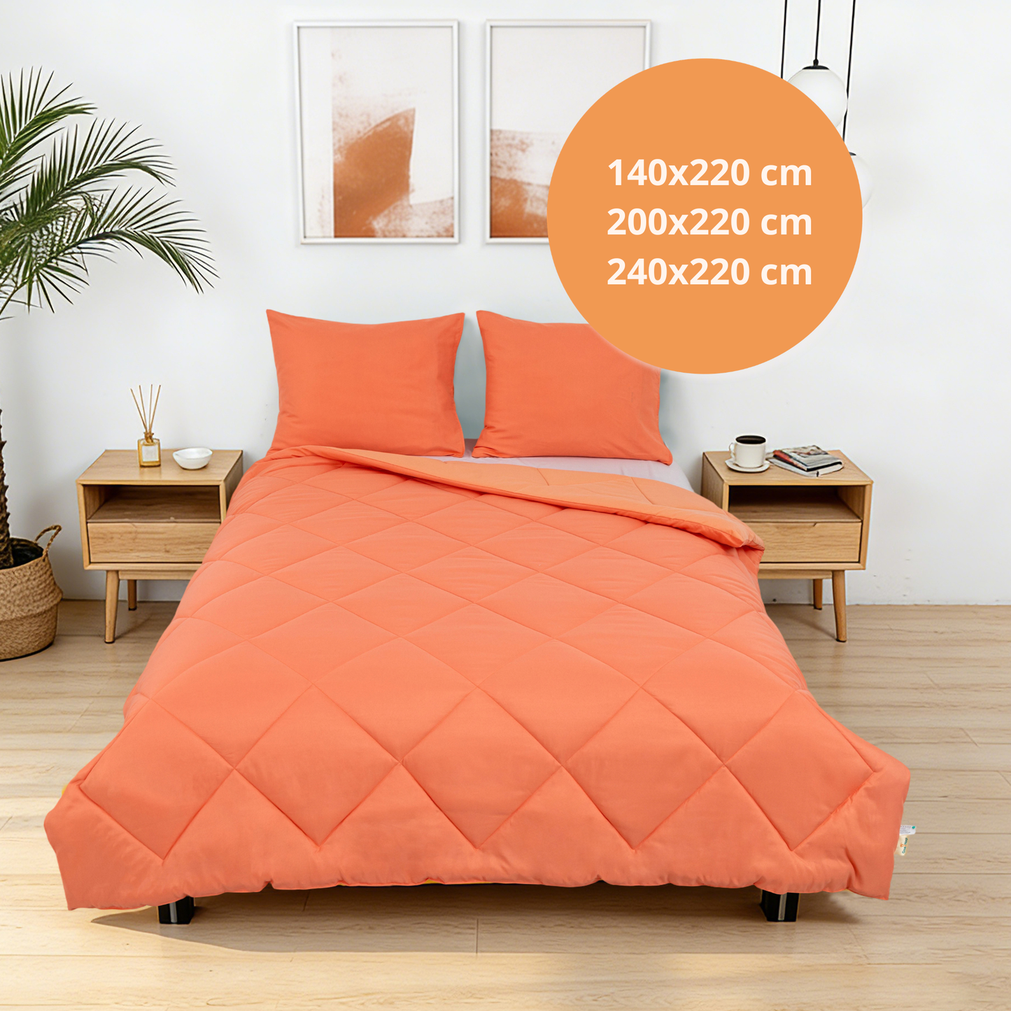 Sommarvino - Nordic Clay - Het hoesloos dekbed zonder overtrek |vaste hoes |wasbaar