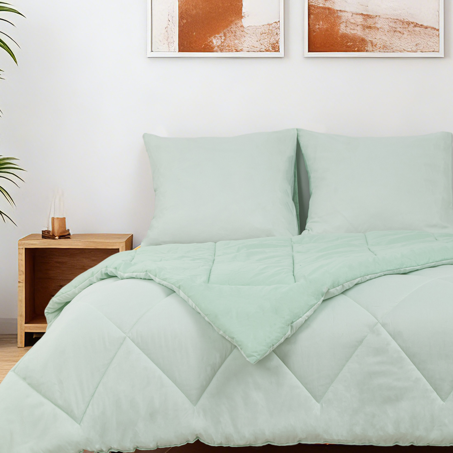 Sommarvino - Nordic Seafoam - Het hoesloos dekbed zonder overtrek |vaste hoes |wasbaar