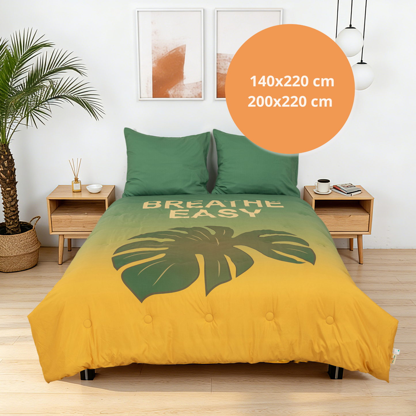 Take-it-Lazy - The Zen Dreamer - Het hoesloos dekbed zonder overtrek |vaste hoes |wasbaar