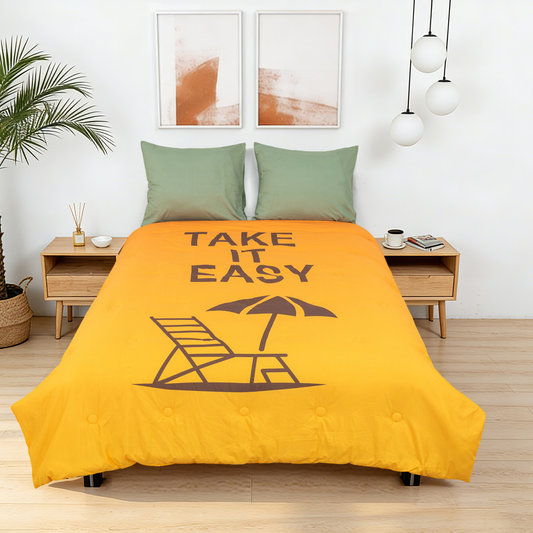 Take-it-Lazy - The Lounger - Het hoesloos dekbed zonder overtrek |vaste hoes |wasbaar