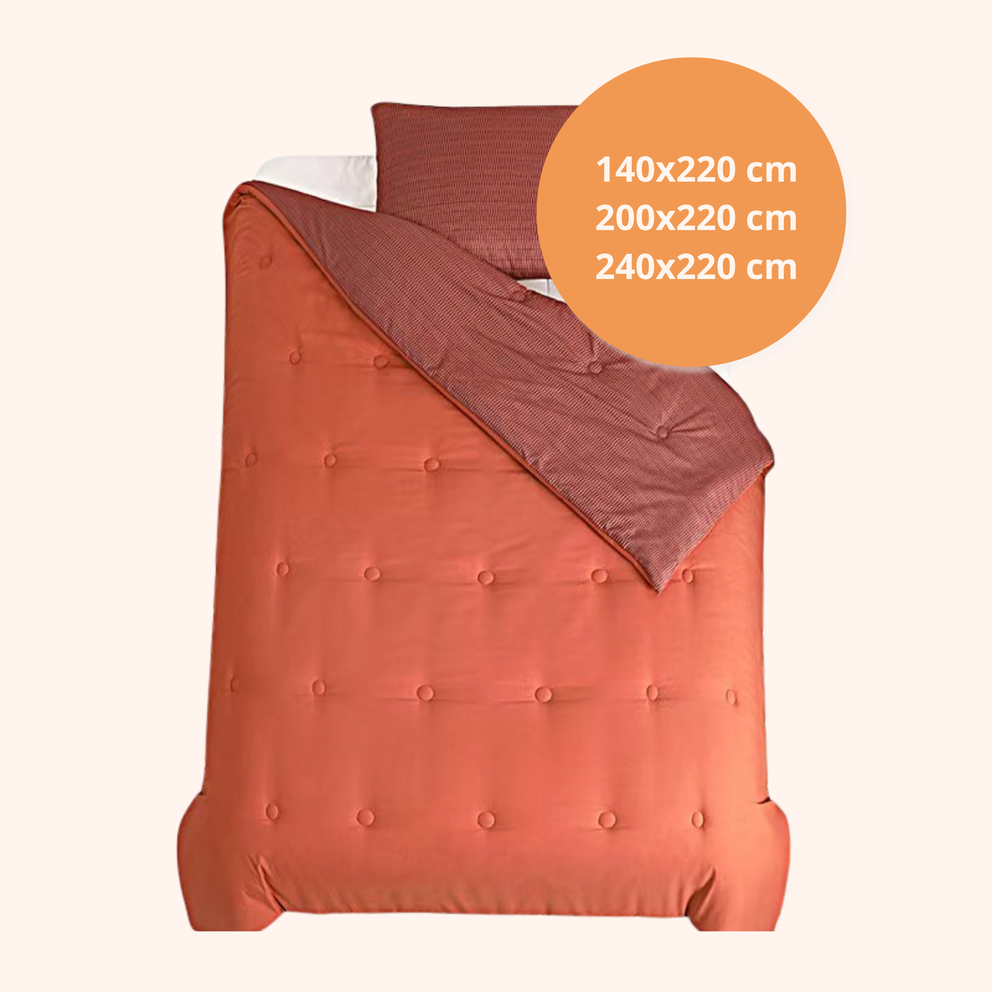Struktur Velvet Plum - Het hoesloos dekbed zonder overtrek |vaste hoes |wasbaar