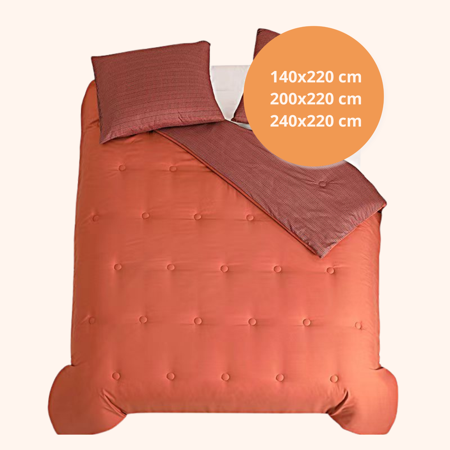 Struktur Velvet Plum - Het hoesloos dekbed zonder overtrek |vaste hoes |wasbaar