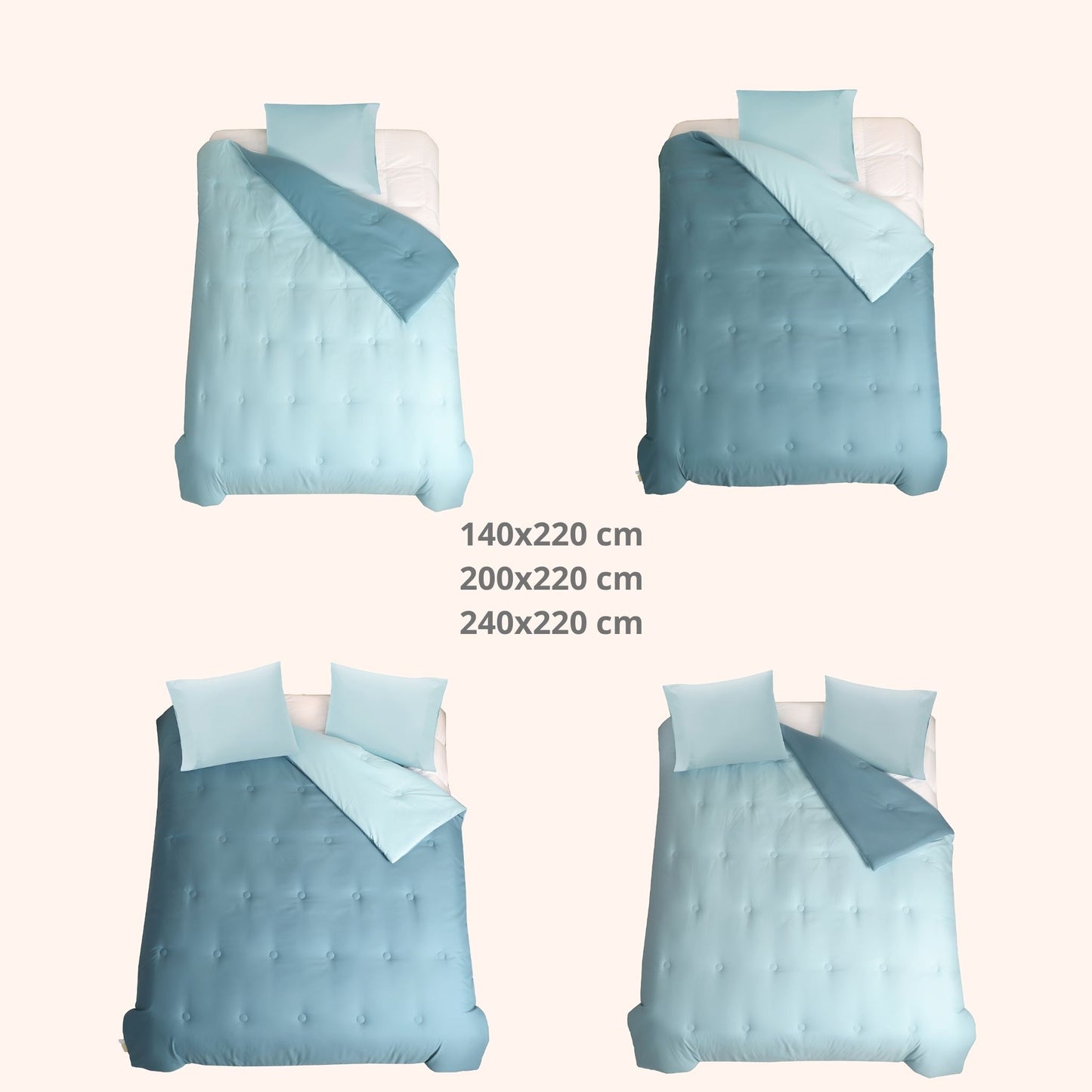 Nørd Midnight Blue - Hoesloos dekbed