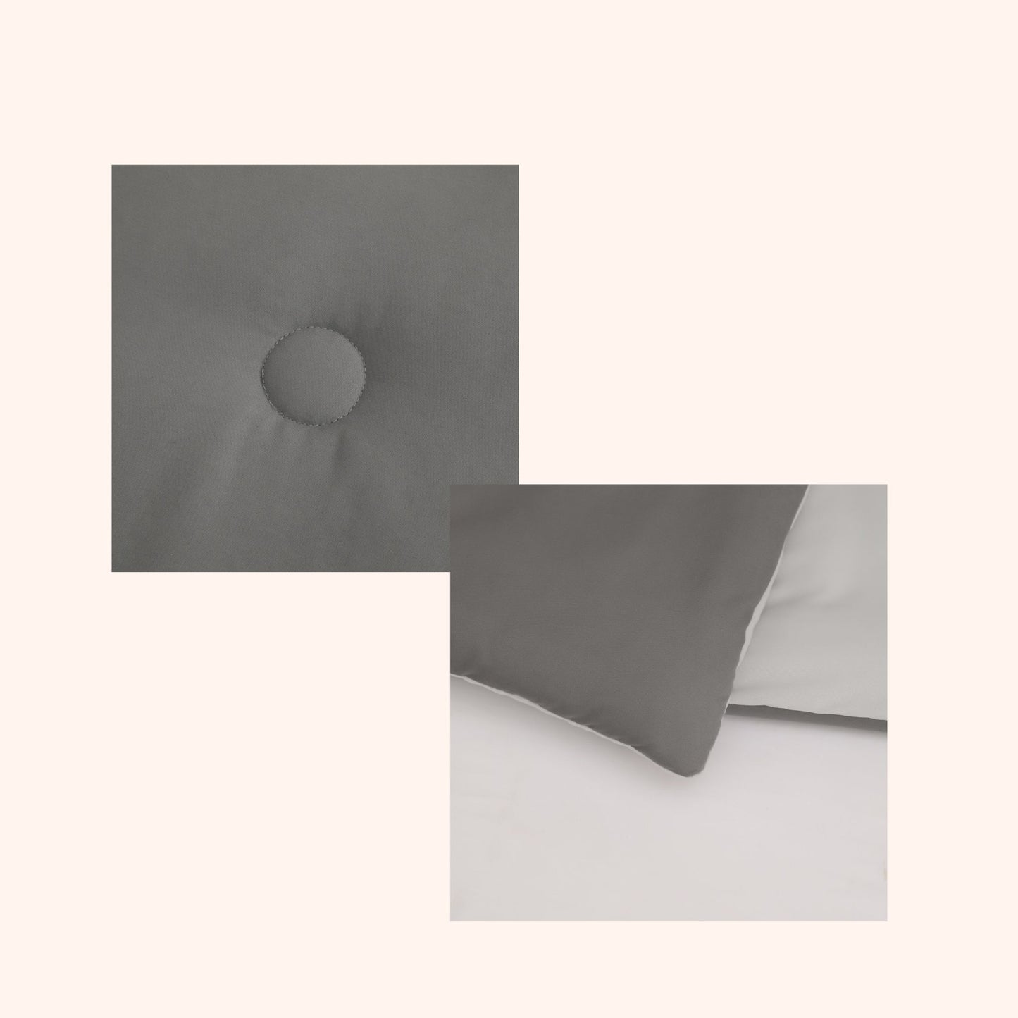 Nørd Stone Grey - Hoesloos dekbed